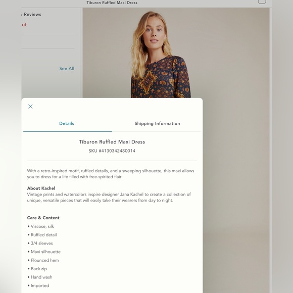 Kachel X Anthropologie Tiburon Ruffled Maxi Dress - Picture 4 of 16